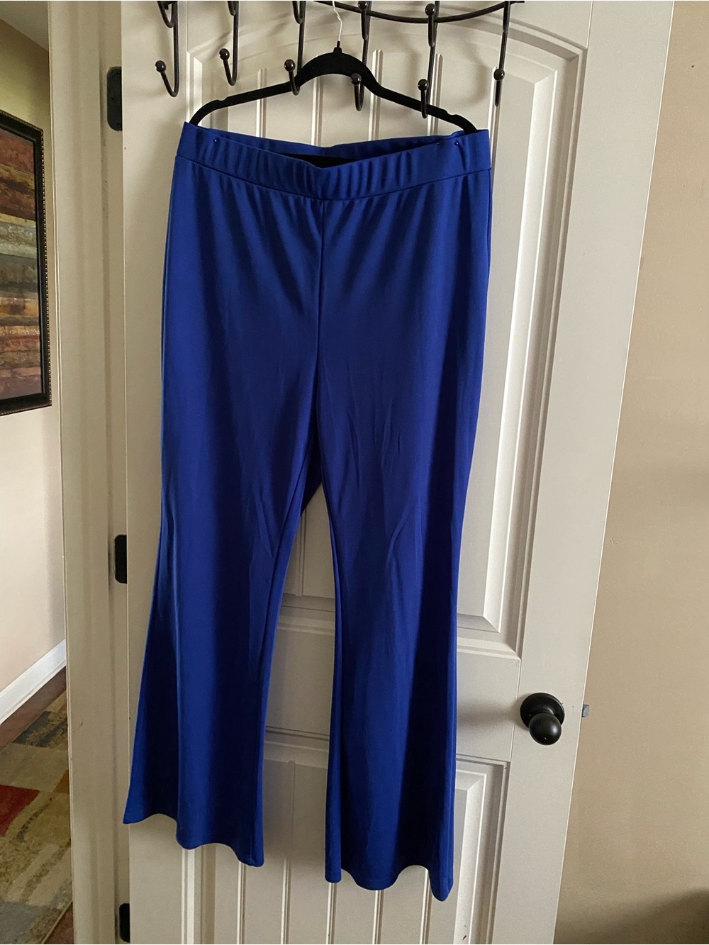 Women's Royal Stretch Flare Pants in Royal Blue